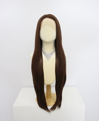 Brielle-Brown Lace Frontal Synthetic Wigs