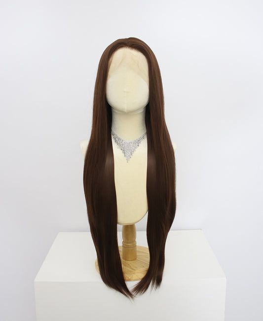 Brielle-Brown Lace Frontal Synthetic Wigs