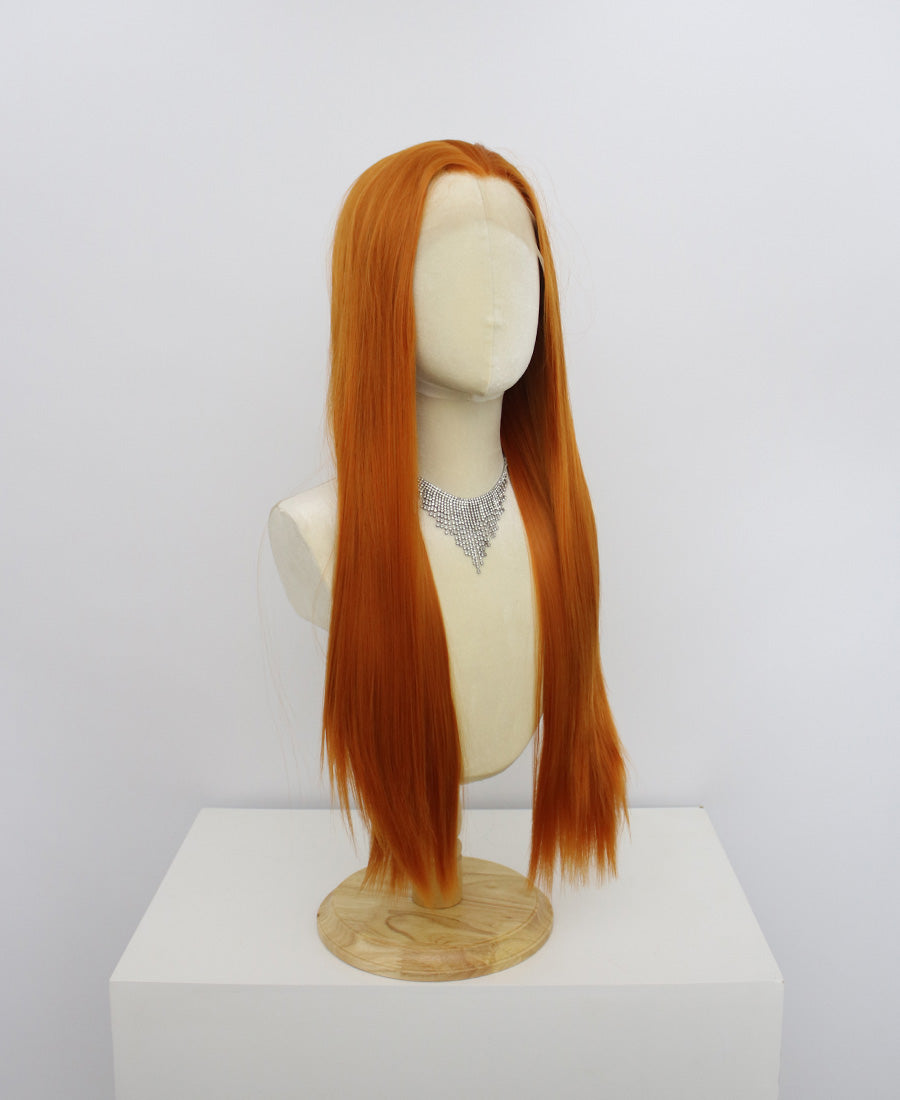 Brielle-Orange Lace Frontal Synthetic Wigs