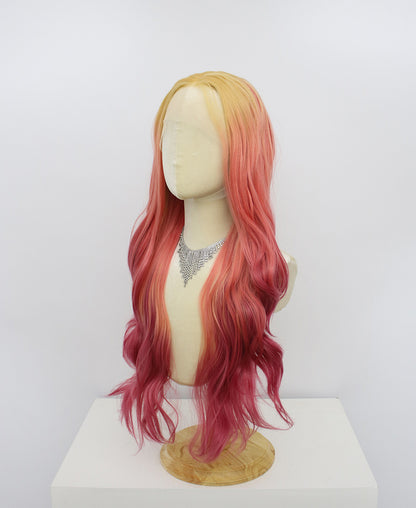 Freya-Orange Lace Frontal Synthetic Wigs