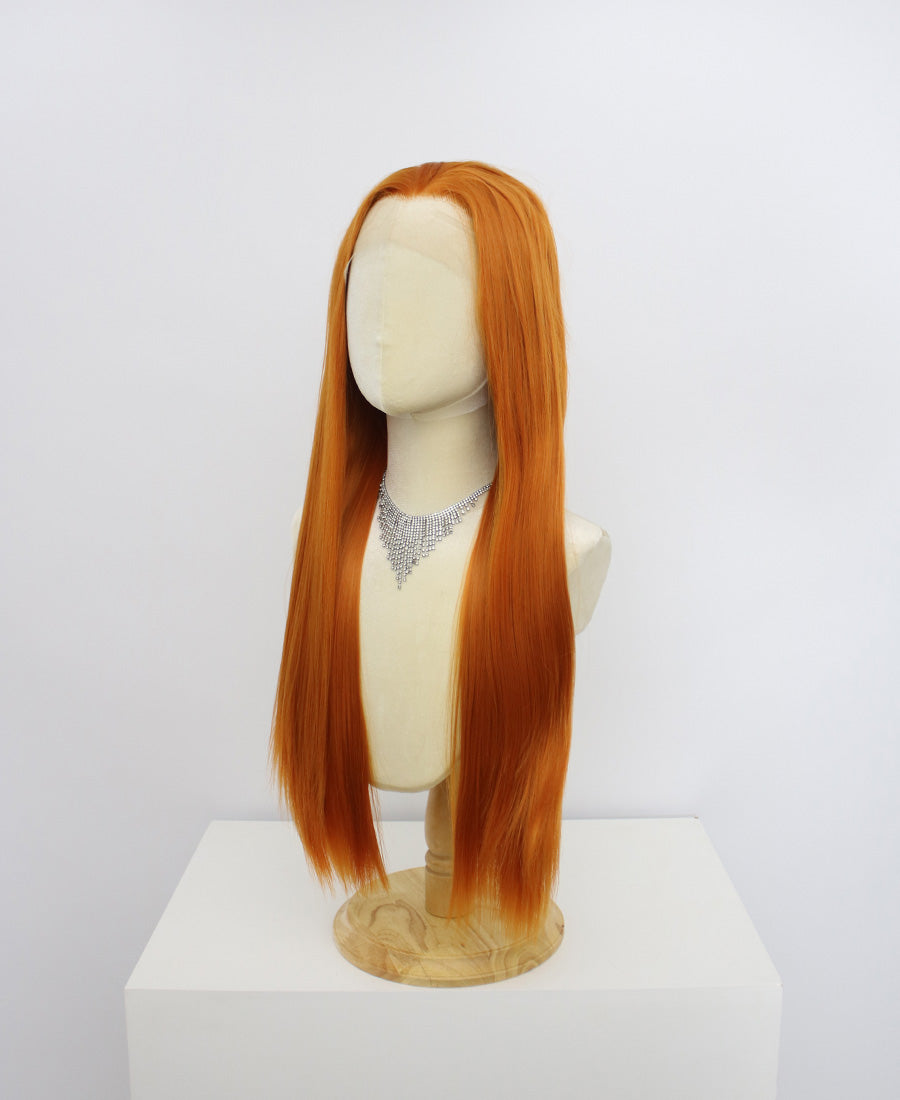 Brielle-Orange Lace Frontal Synthetic Wigs