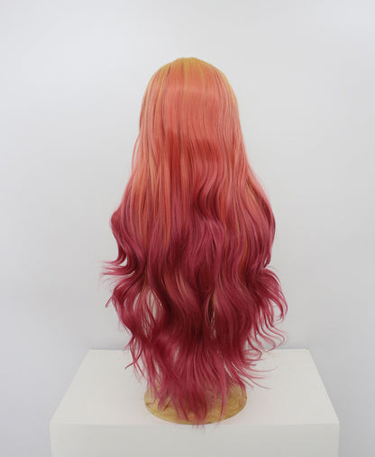 Freya-Orange Lace Frontal Synthetic Wigs