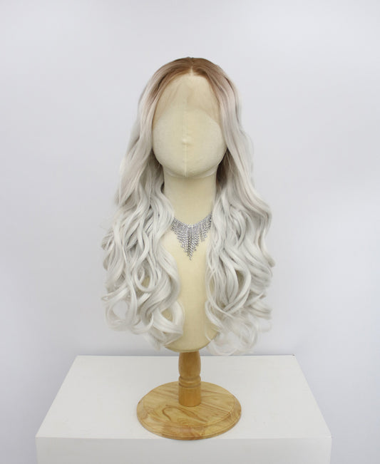 Daphne-White Lace Frontal Synthetic Wigs