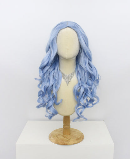 Ariel-Blue Hard Frontal Synthetic Wigs