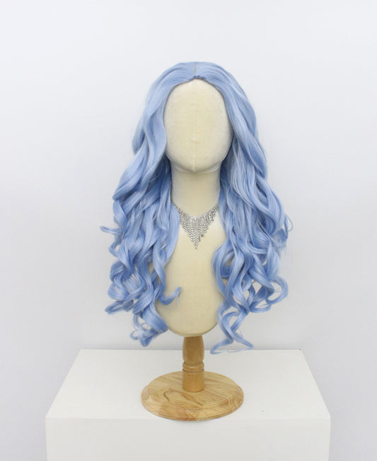 Ariel-Blue Hard Frontal Synthetic Wigs