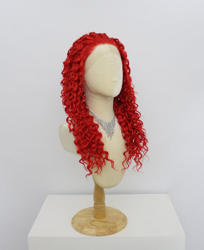 Riley-Red Lace Frontal Synthetic Wigs