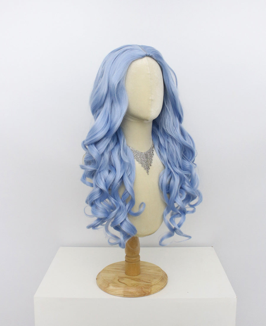 Ariel-Blue Hard Frontal Synthetic Wigs