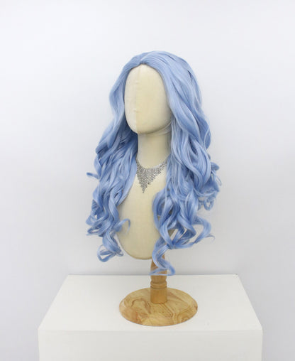 Ariel-Blue Hard Frontal Synthetic Wigs