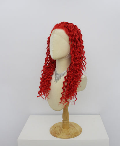 Riley-Red Lace Frontal Synthetic Wigs