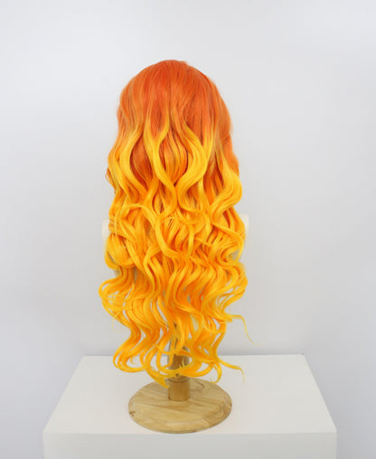 Freya-Orange Lace Frontal Synthetic Wigs