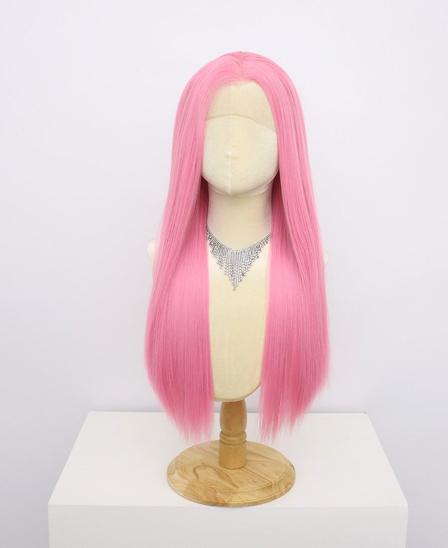 Brielle-Pink Lace Frontal Synthetic Wigs