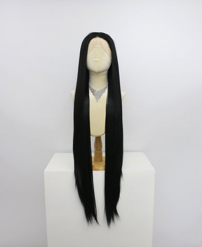 Zane-Black Lace Frontal Synthetic Wigs