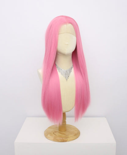 Brielle-Pink Lace Frontal Synthetic Wigs