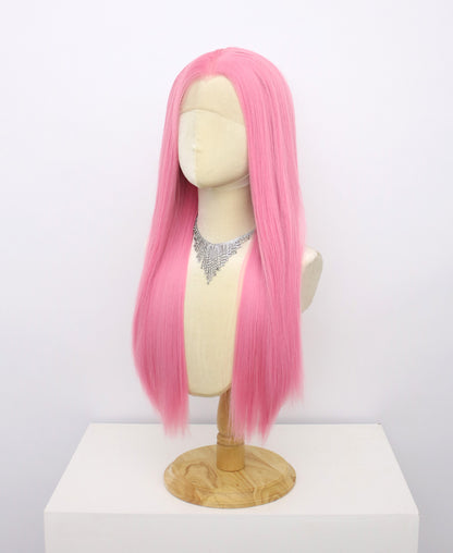 Brielle-Pink Lace Frontal Synthetic Wigs