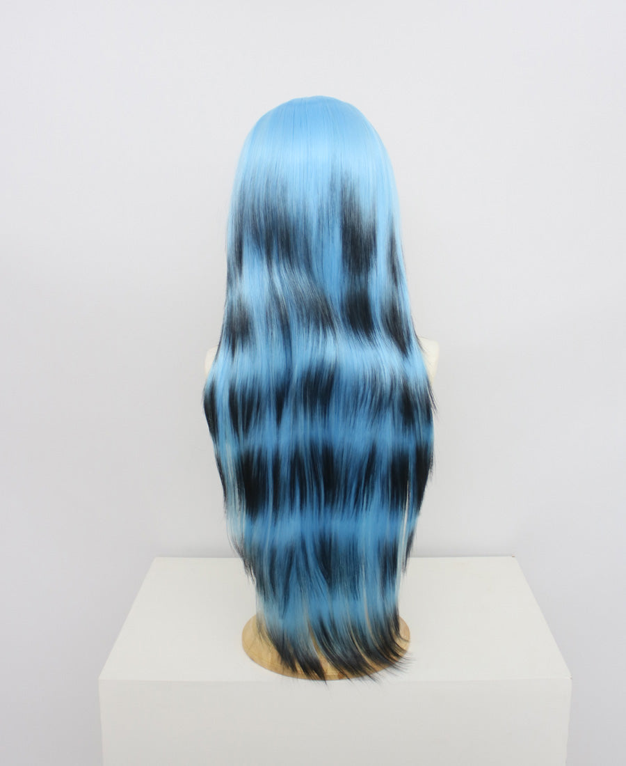 MGW-WM-Blue And Black Lace Frontal Synthetic Wigs