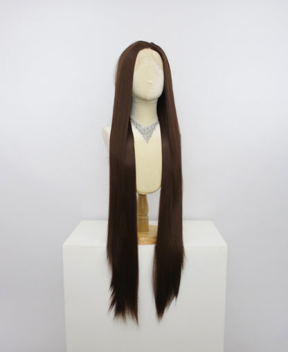 Zane-Brown Lace Frontal Synthetic Wigs