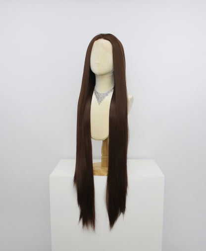 Zane-Brown Lace Frontal Synthetic Wigs