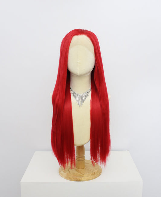 Brielle-Red Lace Frontal Synthetic Wigs