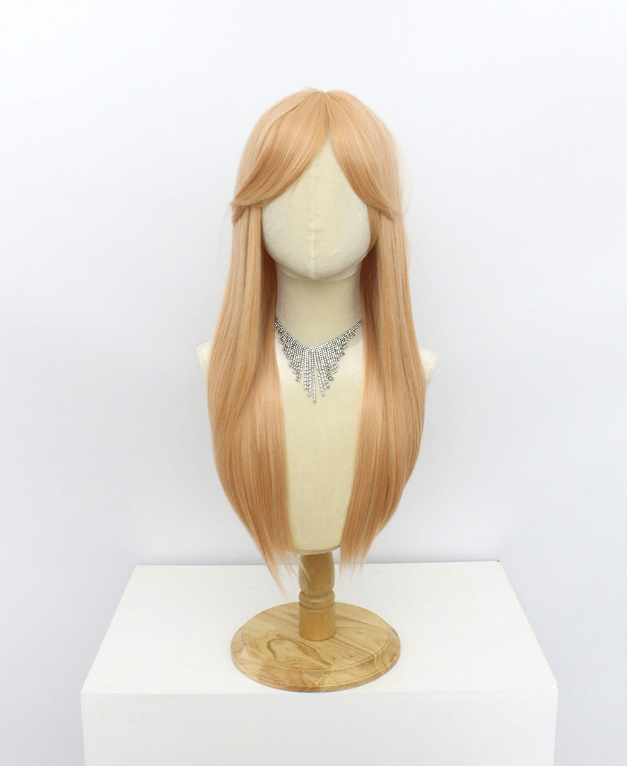 Ariel-Orange Hard Frontal Synthetic Wigs