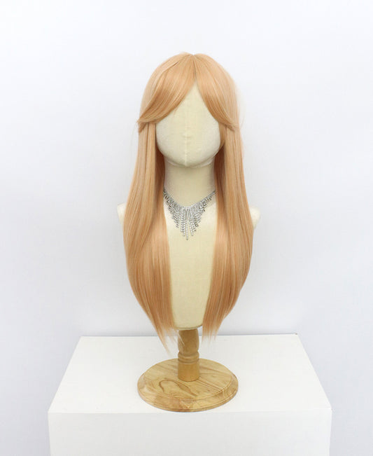 Ariel-Orange Hard Frontal Synthetic Wigs