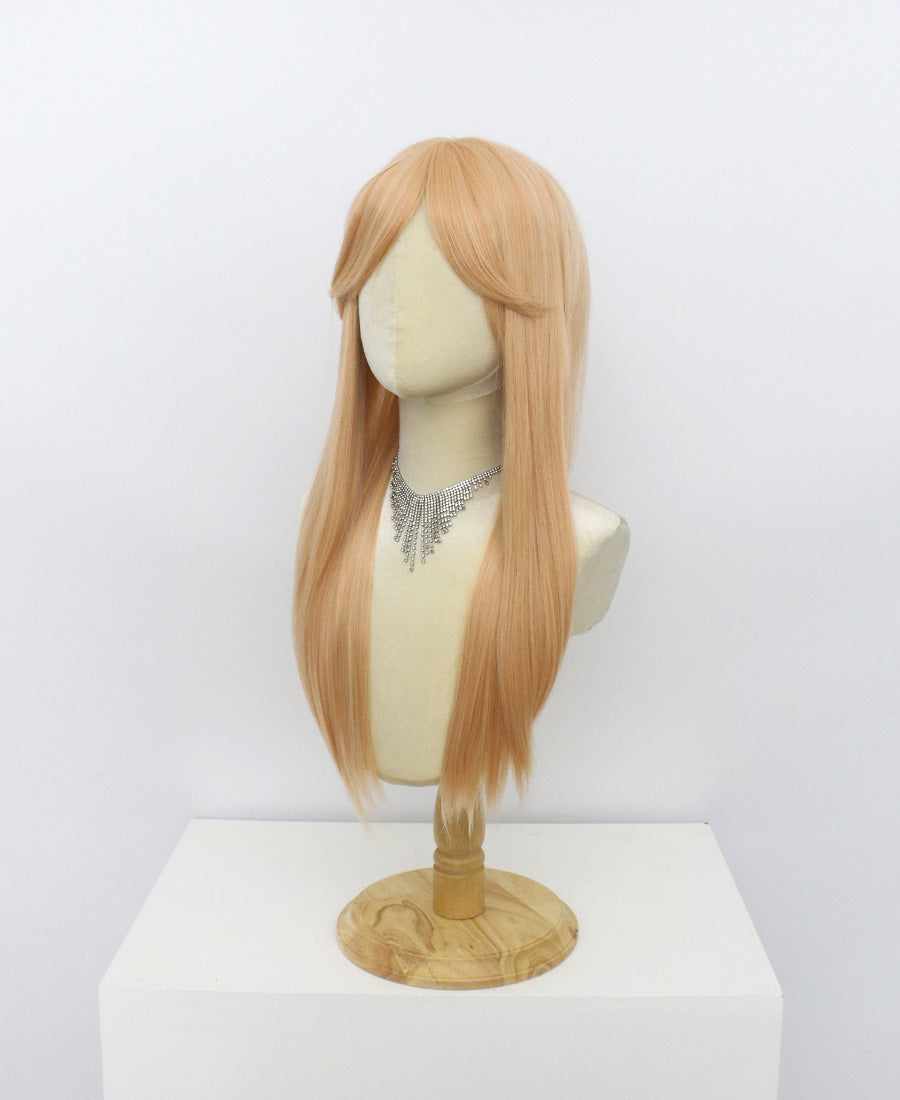 Ariel-Orange Hard Frontal Synthetic Wigs